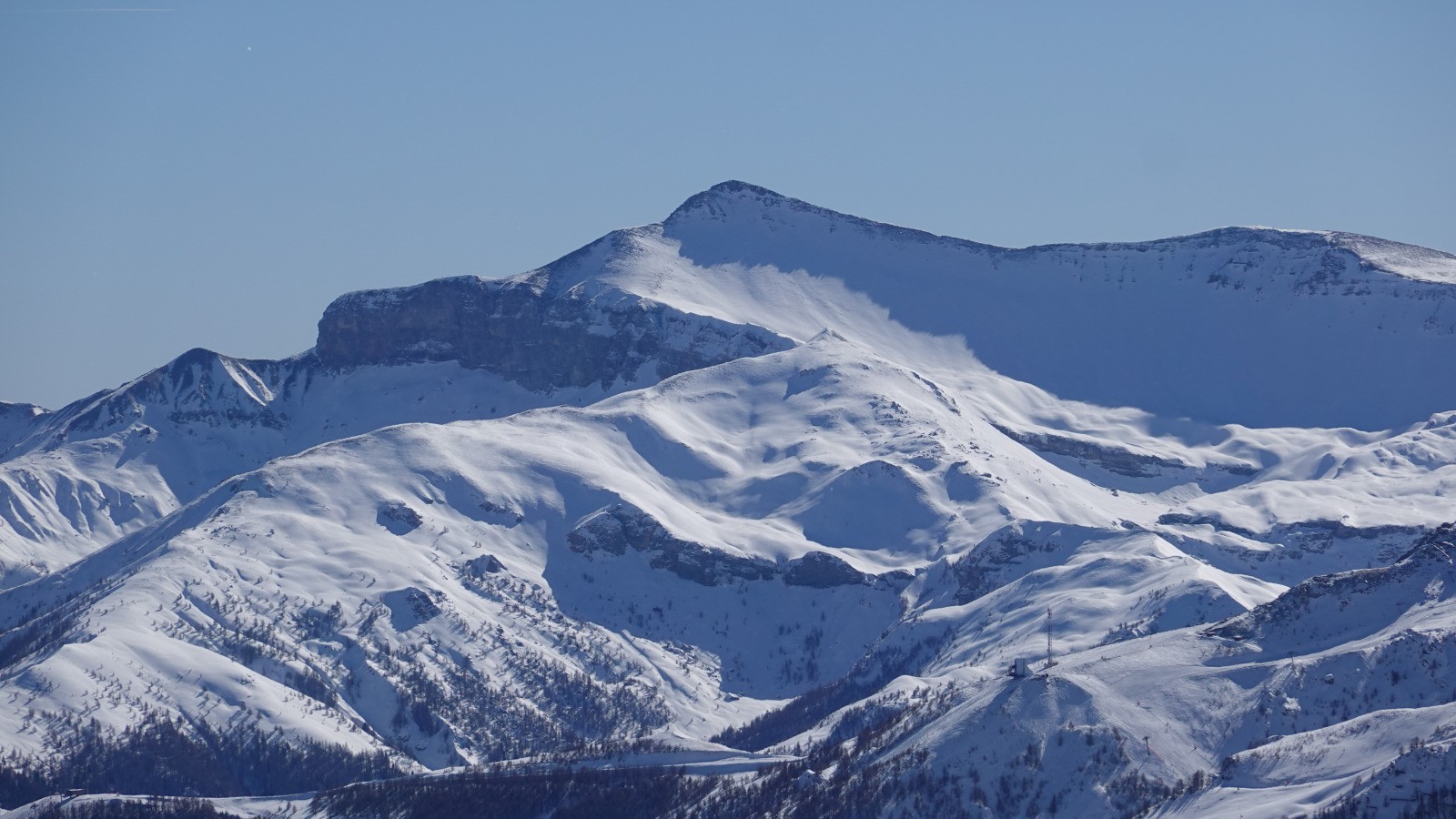 Le Mont Mounier pris au téléobjectif