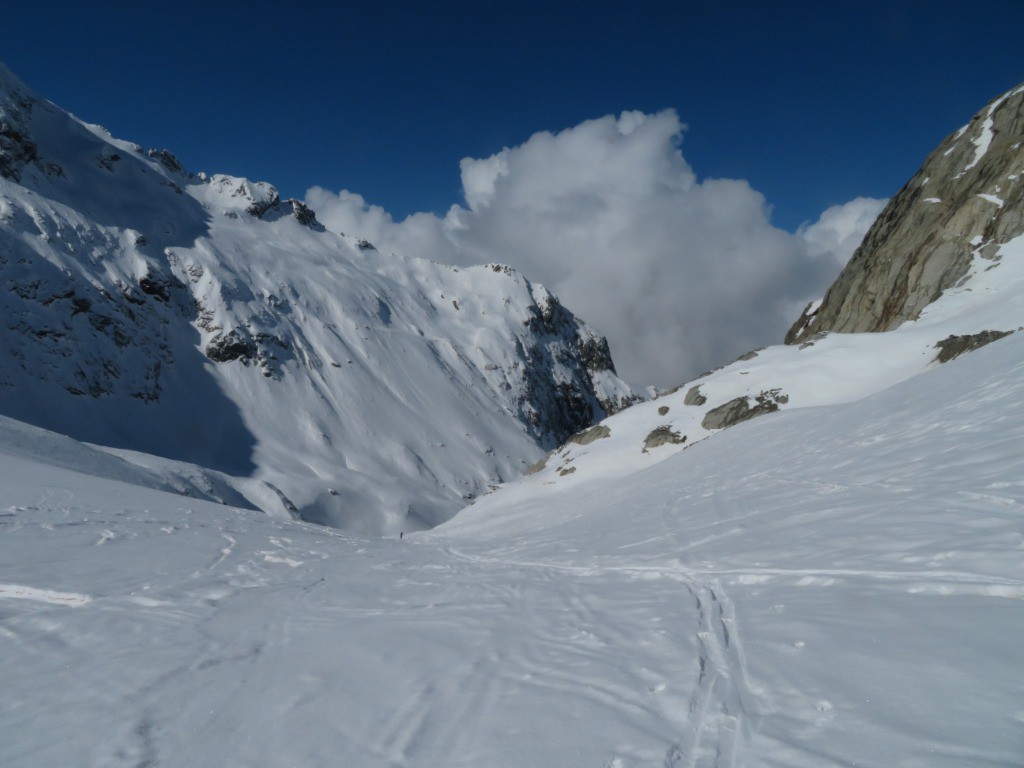 Glacier de Tré la Tête, vers 2400 m.