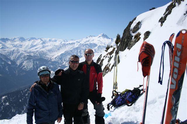 Le sommet : Francois, Jean-Philippe & fred au sommet