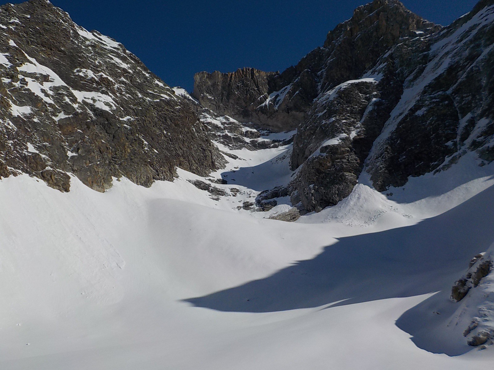 direction glacier sud de la Glière