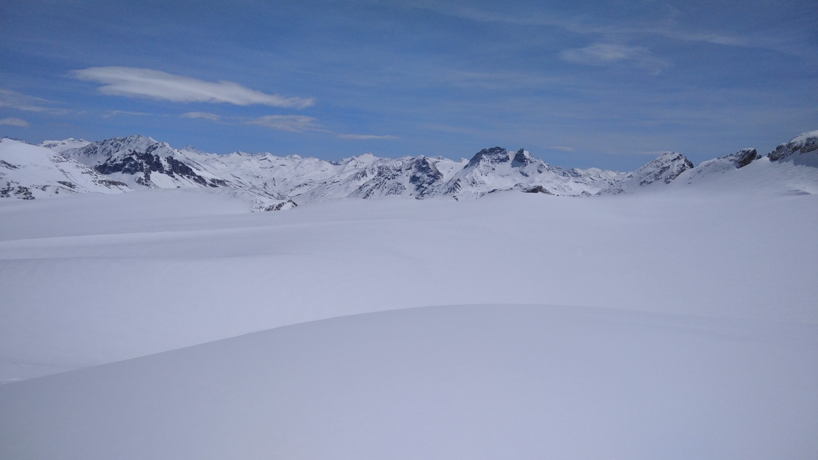 L'immensité blanche des glaciers de la Vanoise
