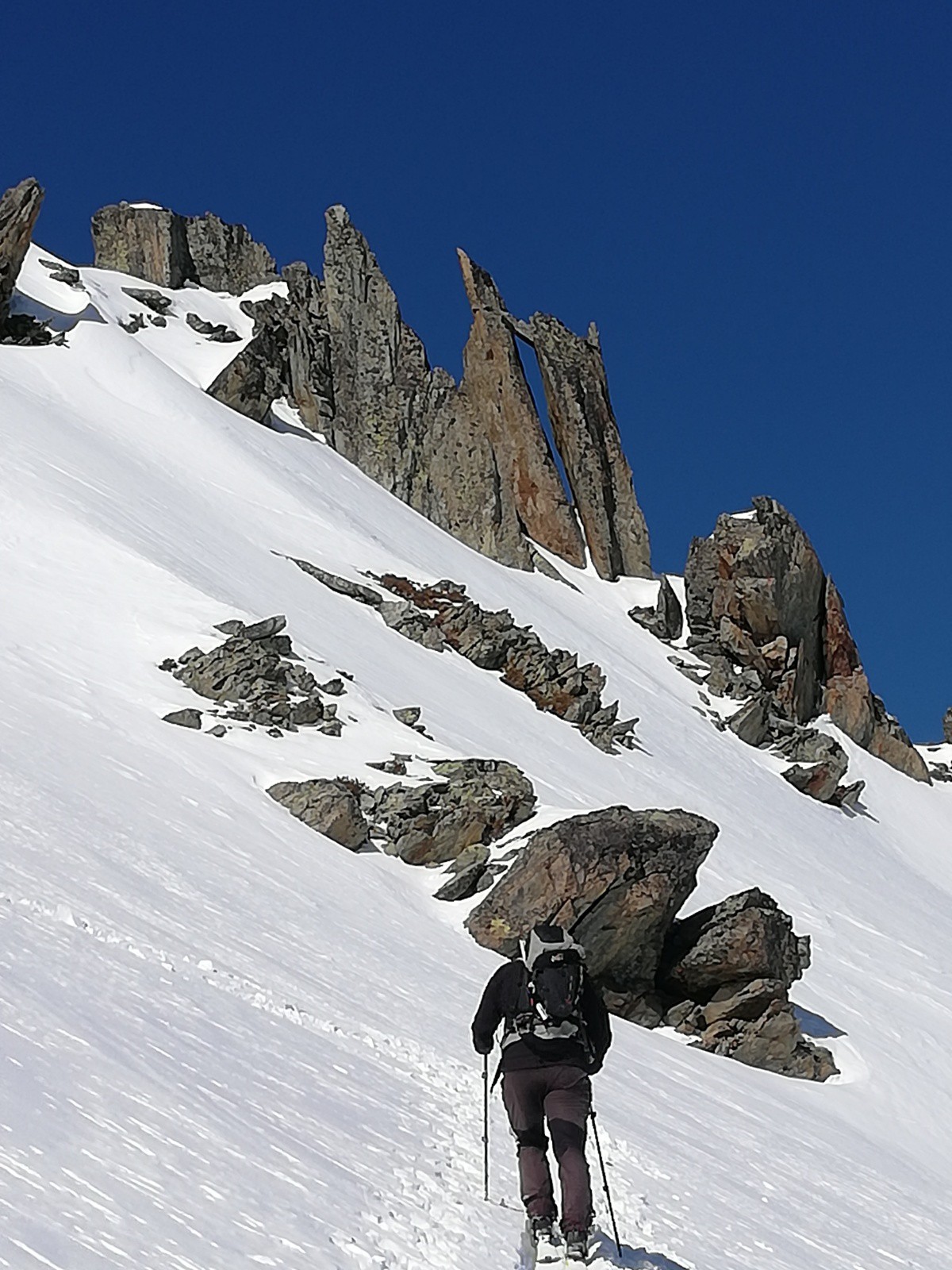 Devant les aiguilles 