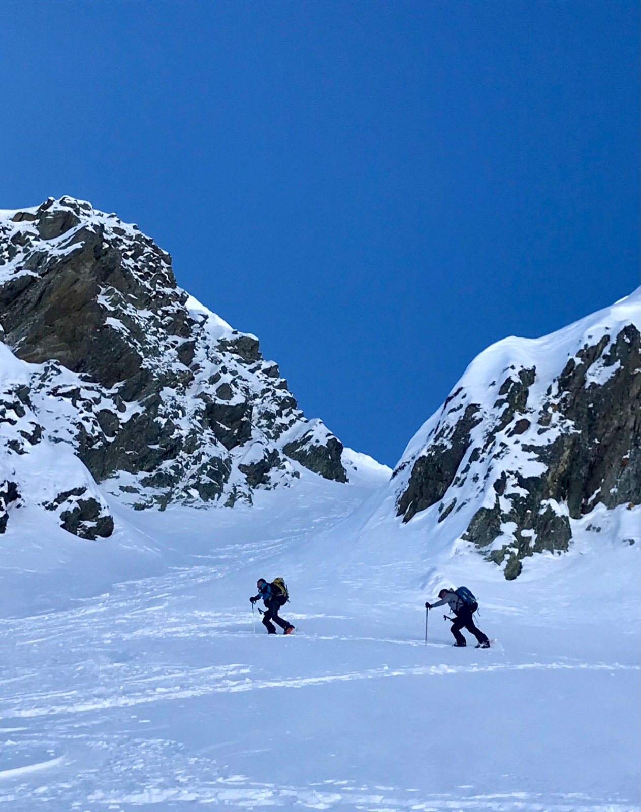 Dans le couloir vers la pointe 