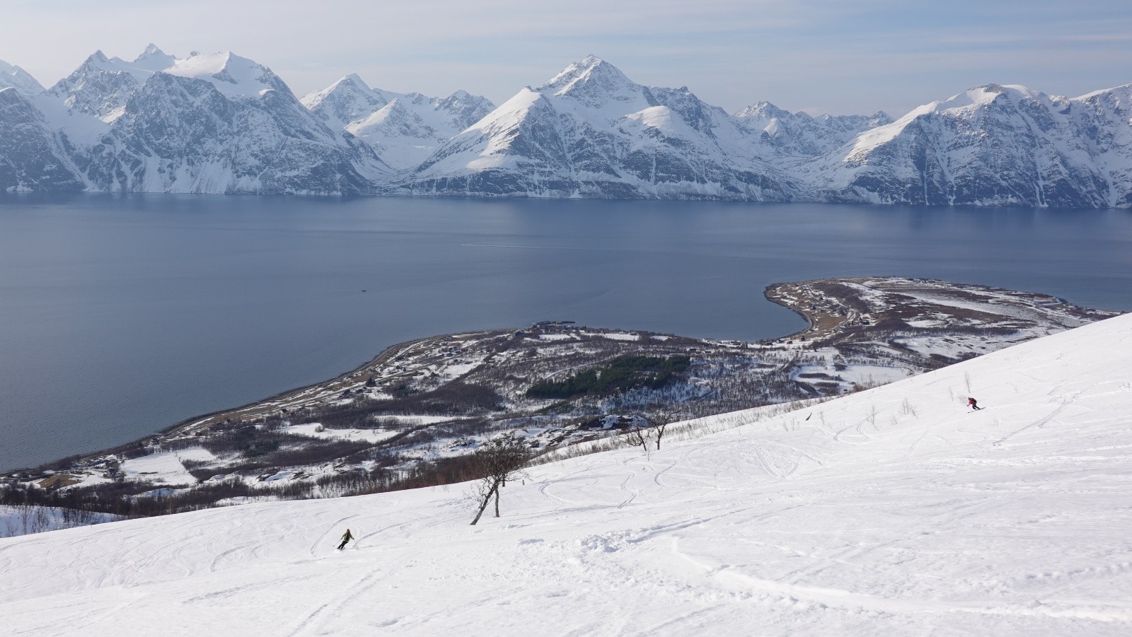 Ski sur fond de fjord et d'Alpes de Lyngen 