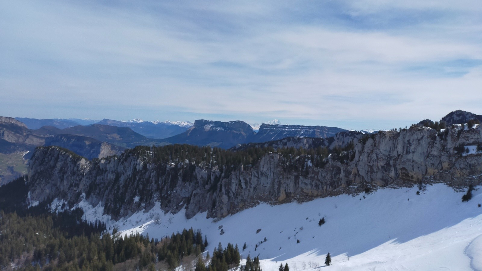Granier, Pinet et Mt Blanc au dernier plan