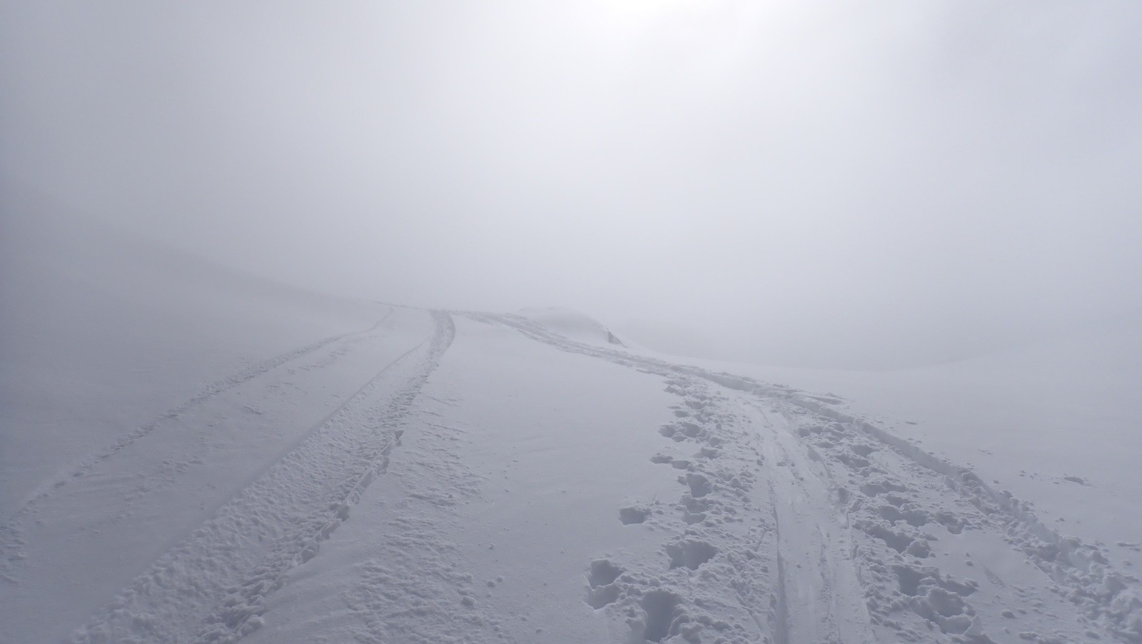 Brouillard mais avec soleil !