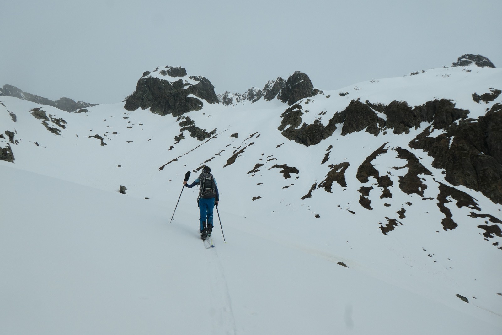 En direction du Rocher Blanc 
