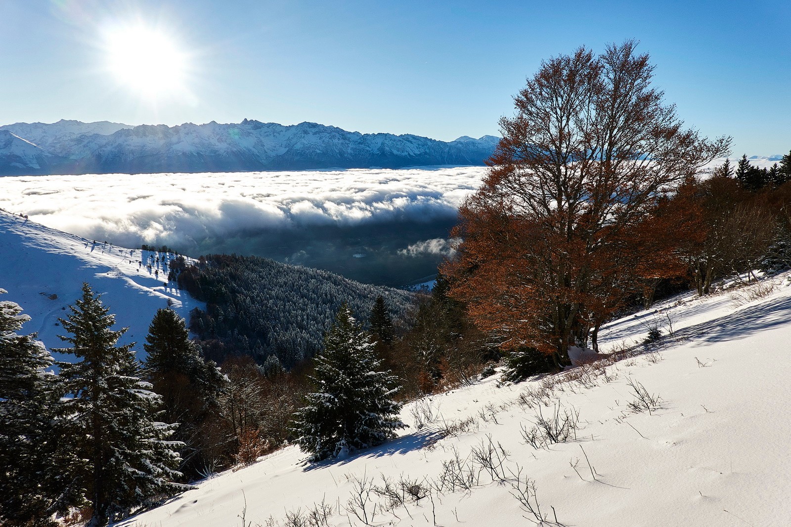 Poudre et bain de soleil...