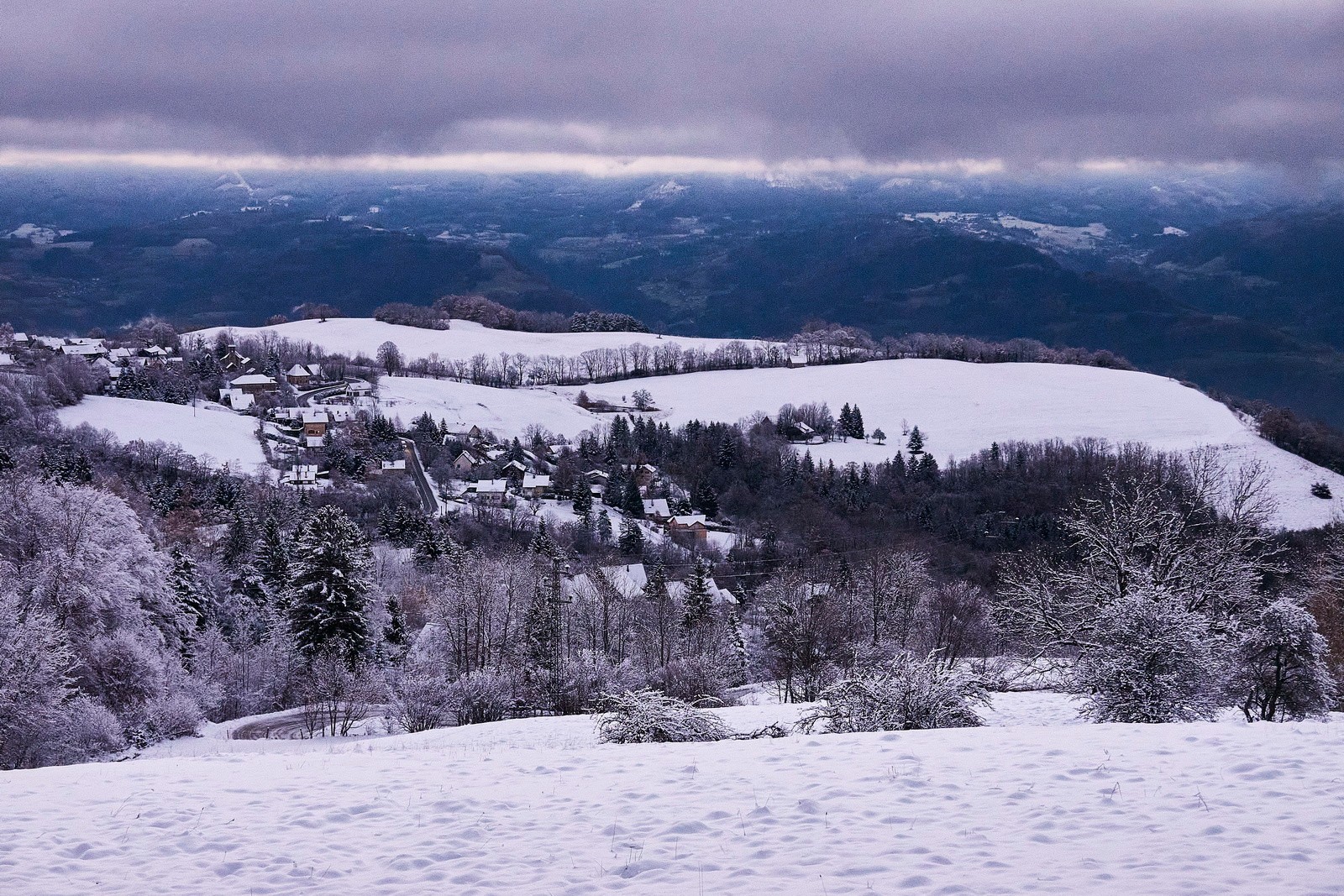 Depuis une des belles prairies du Baure...