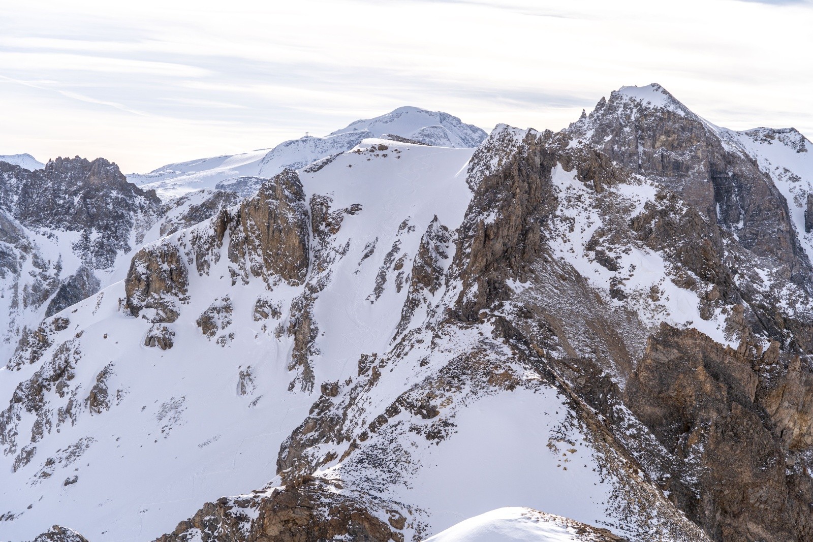  Nos traces sur la pointe de la sachette 2872m