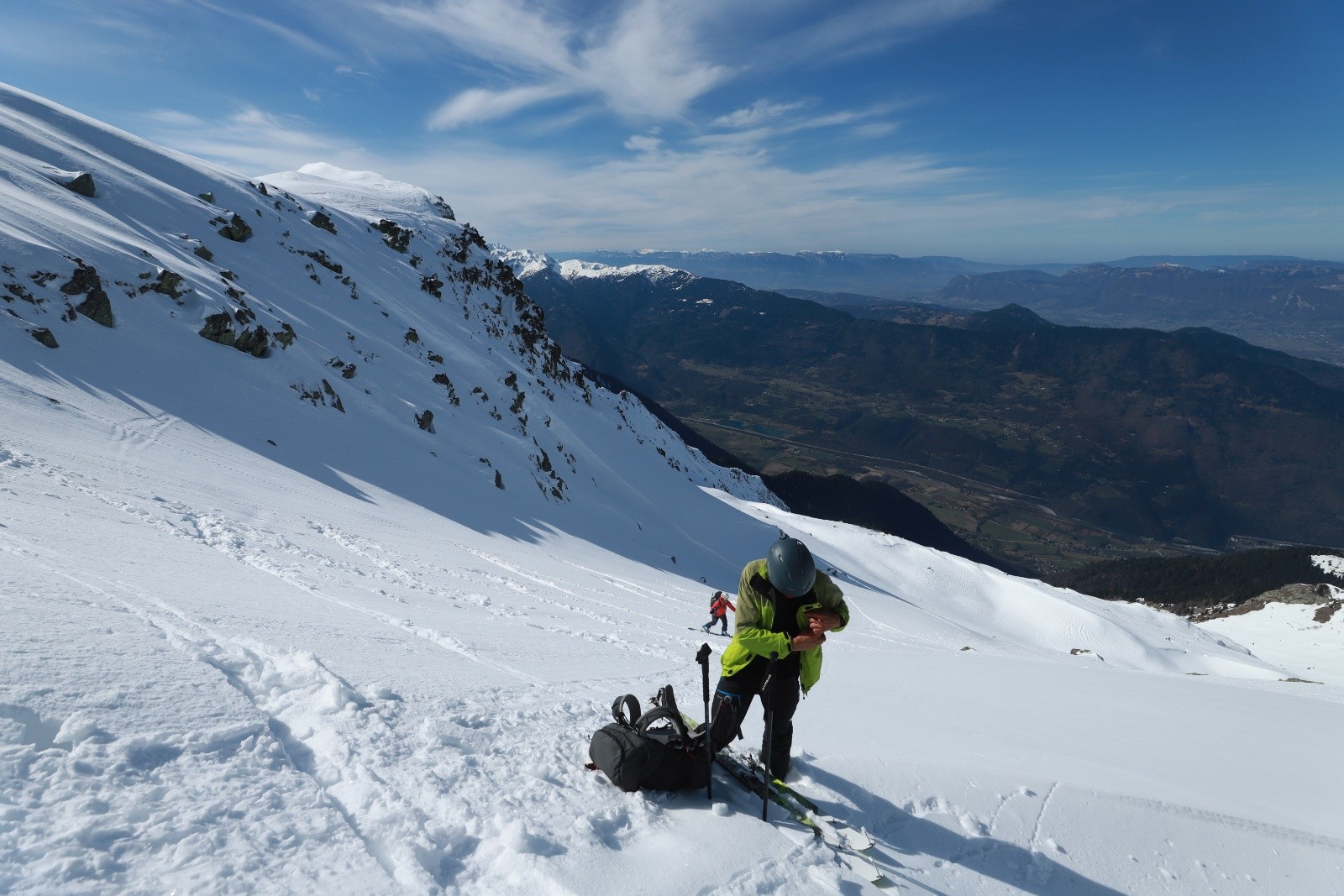 Arrivée sur la crête, reste 10 mètres à pied 