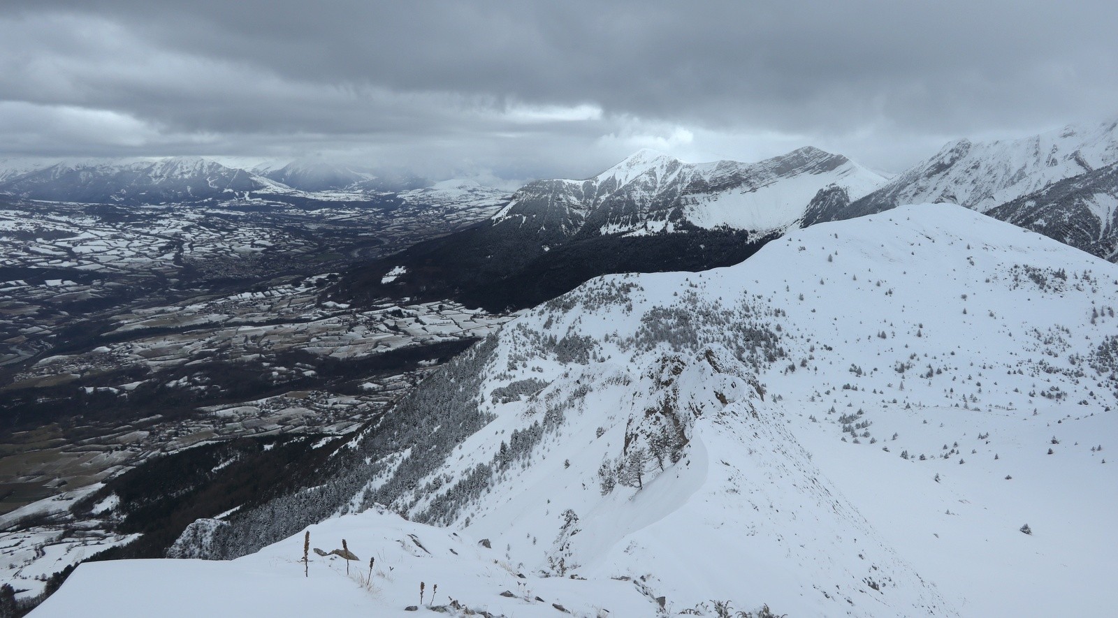 Ciel bâché à la Tête du Vallon