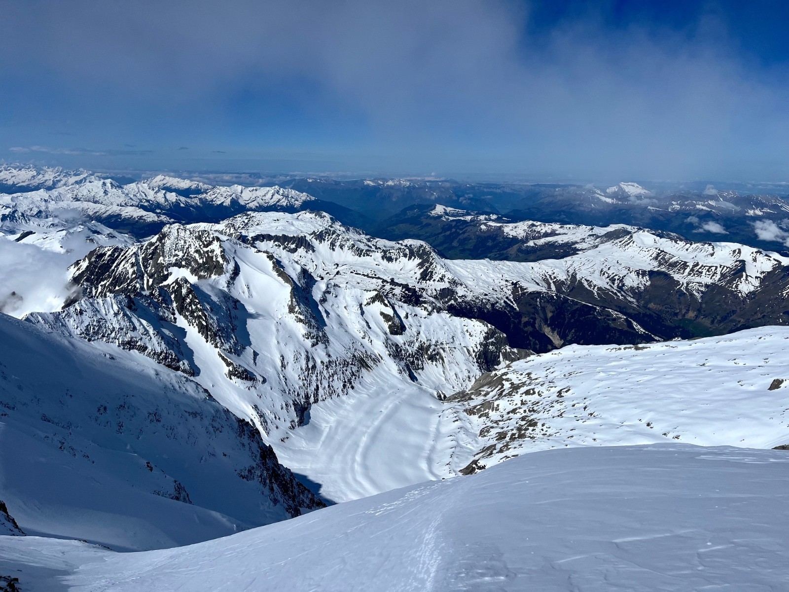 &nbsp;vu sur le glacier