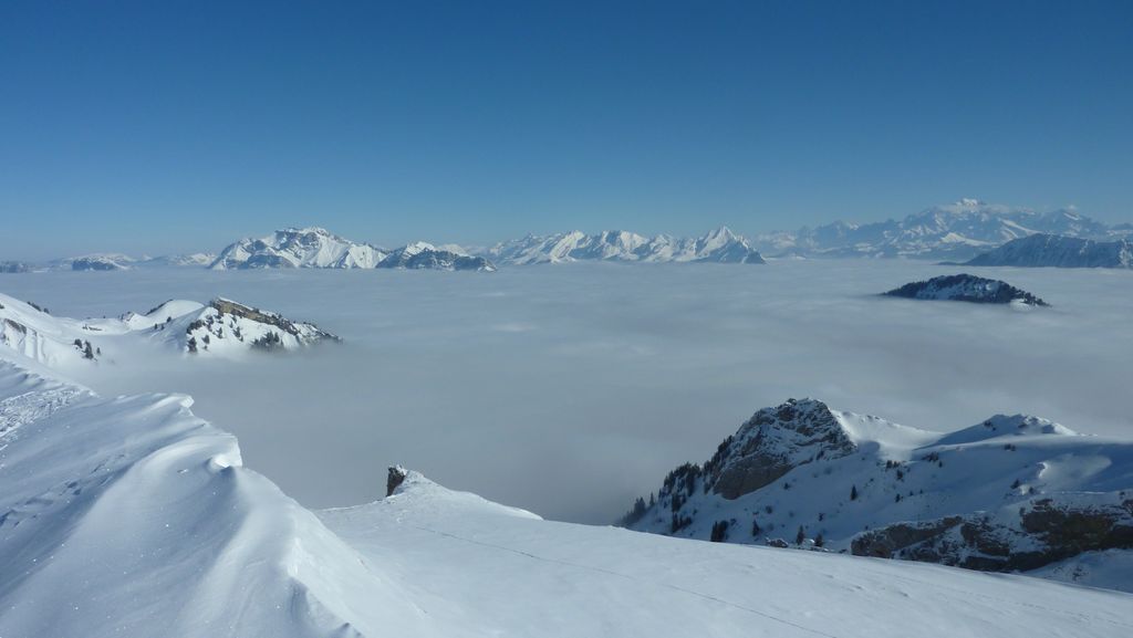 Panorama : de la Tournette au Mont Blanc