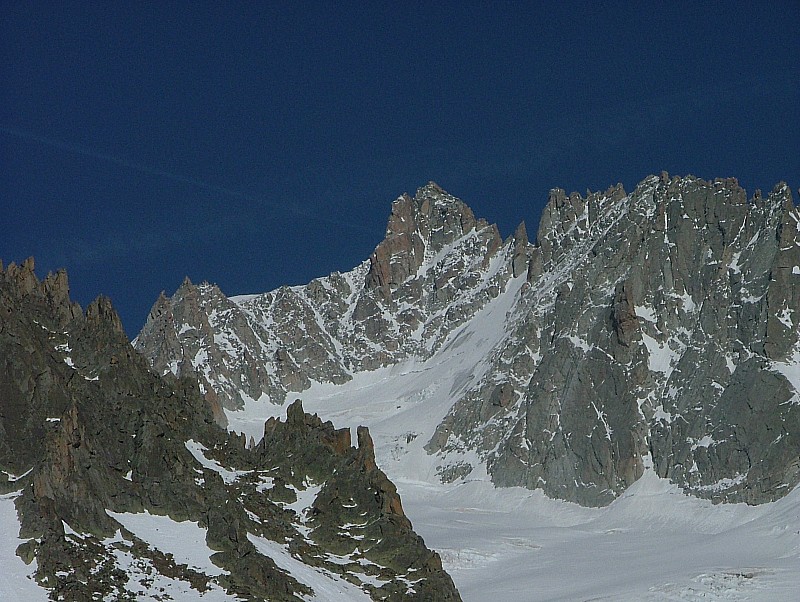 Aiguille d'Argentière : versant W de l'aiguille d'Argentière, accès depuis le glacier du Chardonnet !