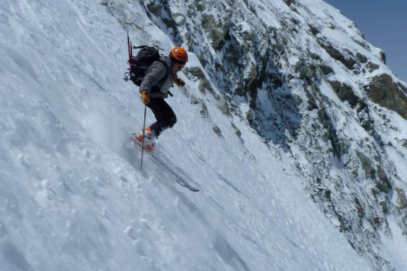 Col de Roche Faurio : Bonne neige dans le haut