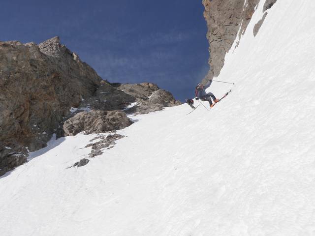 Col de Coste Rouge : Philippe en action