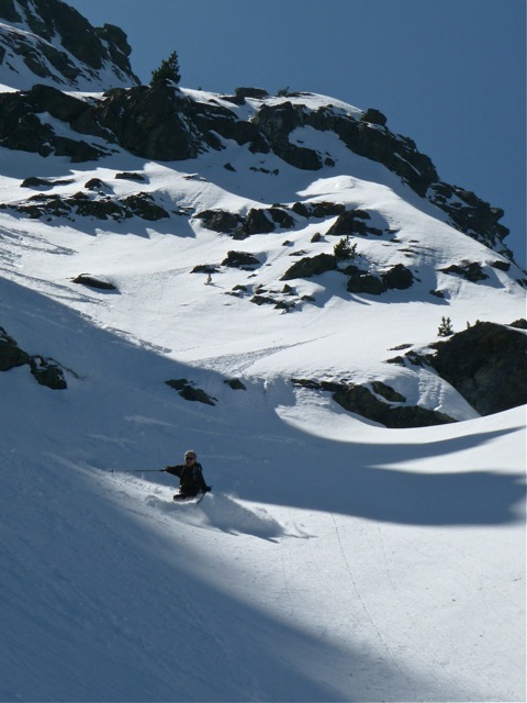 Plaisir de skier ! : Denis en godille...