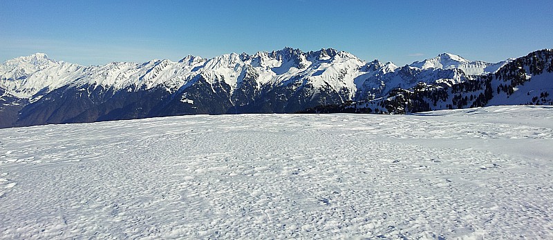 sommet du Chapotet 3 : du Mont Blanc au Cheval Noir