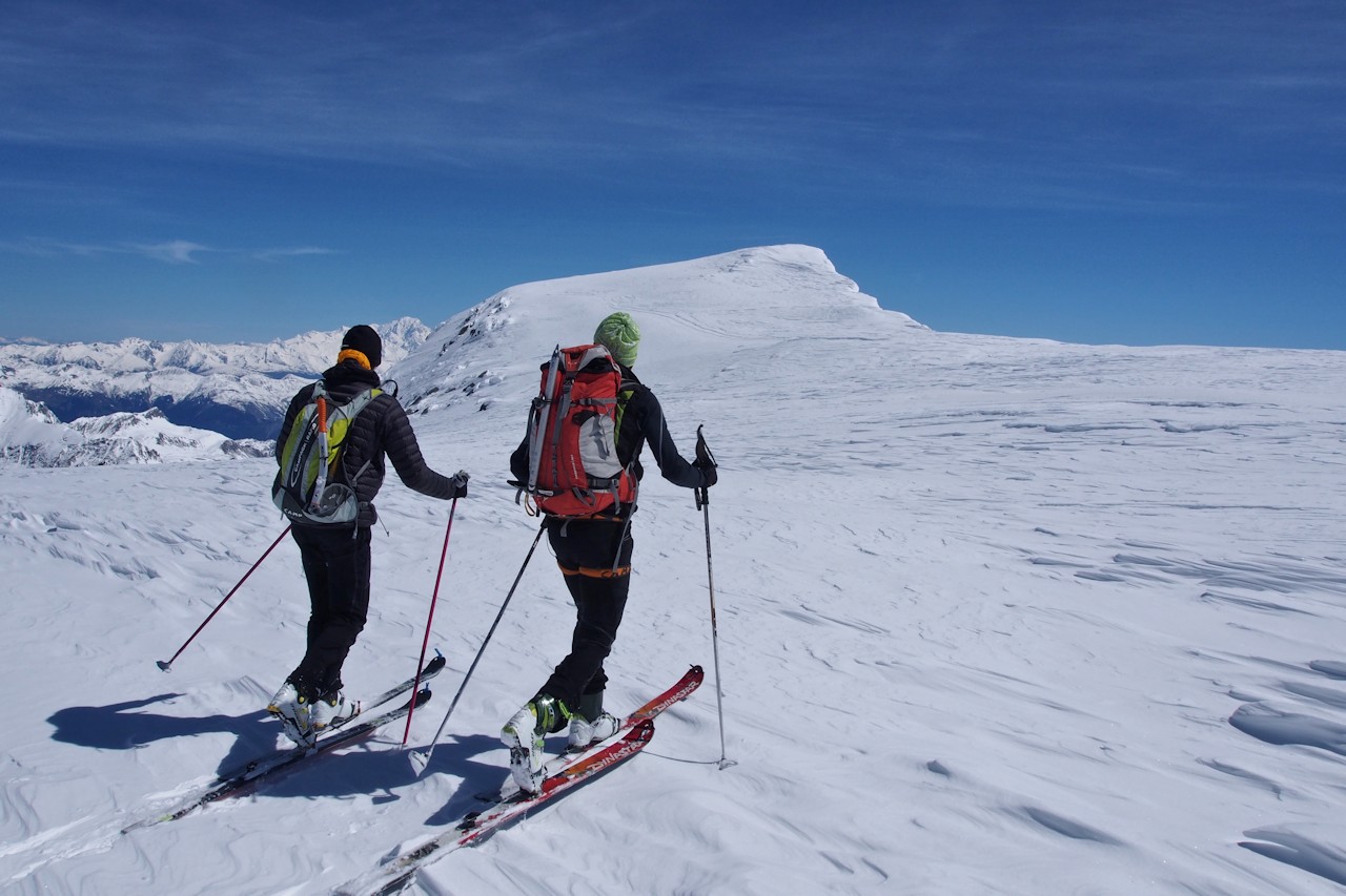 Dôme de Polset : Les derniers mètres à ski.