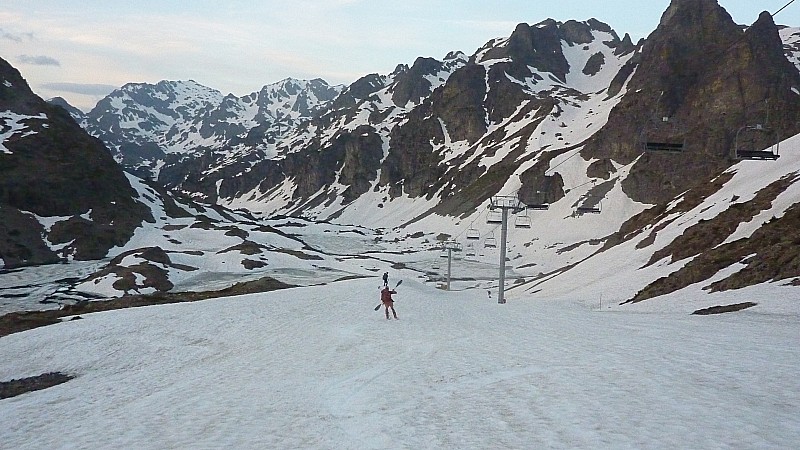 Ski pagaie : descente vers les Roberts