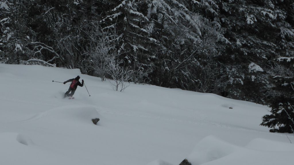 Bec du Lièvre : Les skis touchent enfin la neige