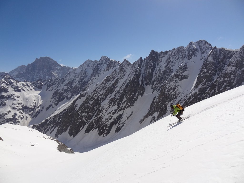 ski grand large : sur le glacier des rouies