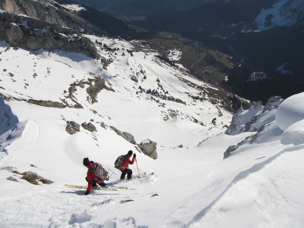 Départ : Départ skis aux pieds du sommet