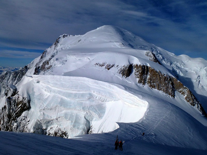 le Mont Blanc : Le Mont-Blanc vu depuis le sommet du Mont Maudit