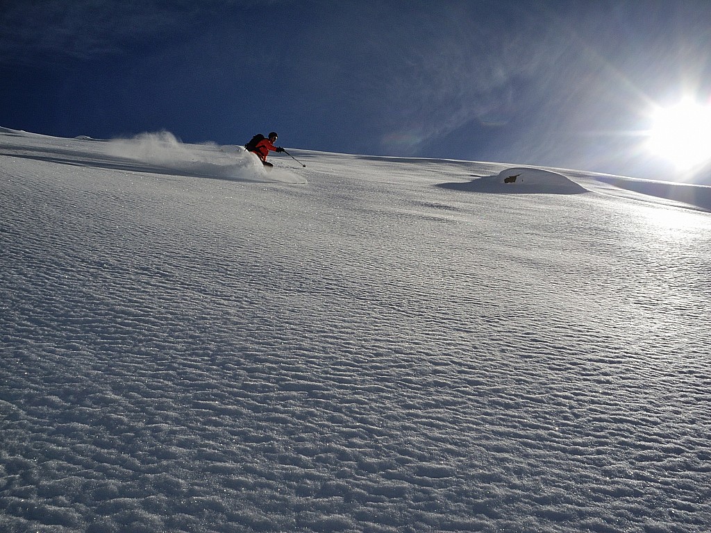 Gervais dans ses oeuvres : la photo rend fidèlement compte des conditions de ski et de neige !