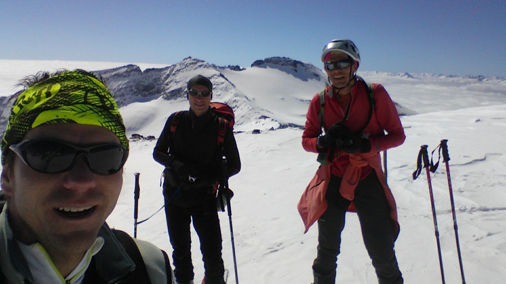 A l'antécime du mont d'Ambin. Nous avons préféré optimiser l'horaire en n'allant pas au sommet pour aller ensuite à la pointe Niblé
