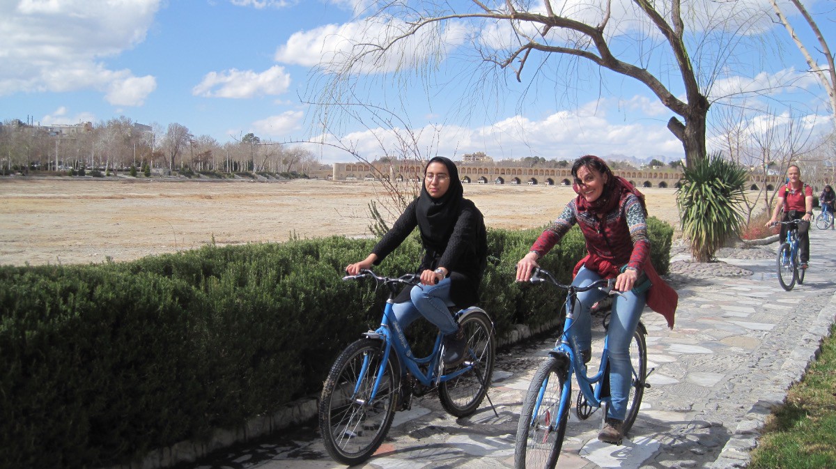 ballade en vélo à  Isfahan avec Fatima