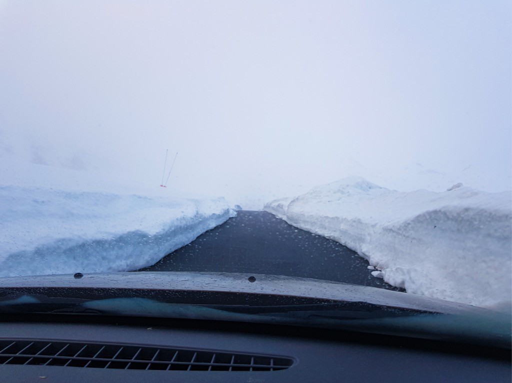 6h40 Arrivée à Val Thorens dans le brouillard