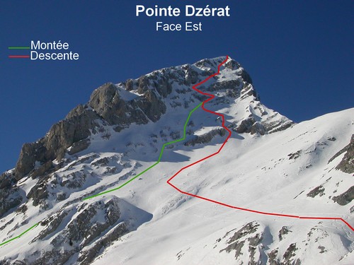 Pointe Dzérat (face Est)