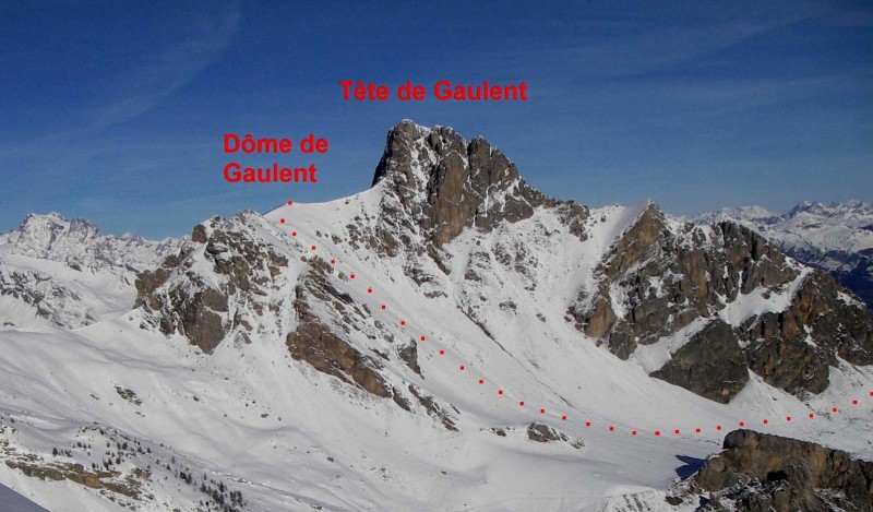 Dôme de Gaulent, versant SE