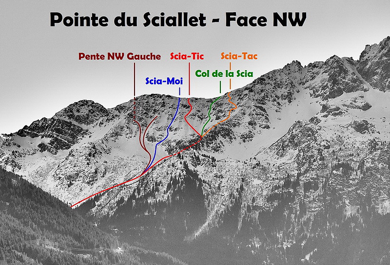 Pointe du Sciallet - Face NW