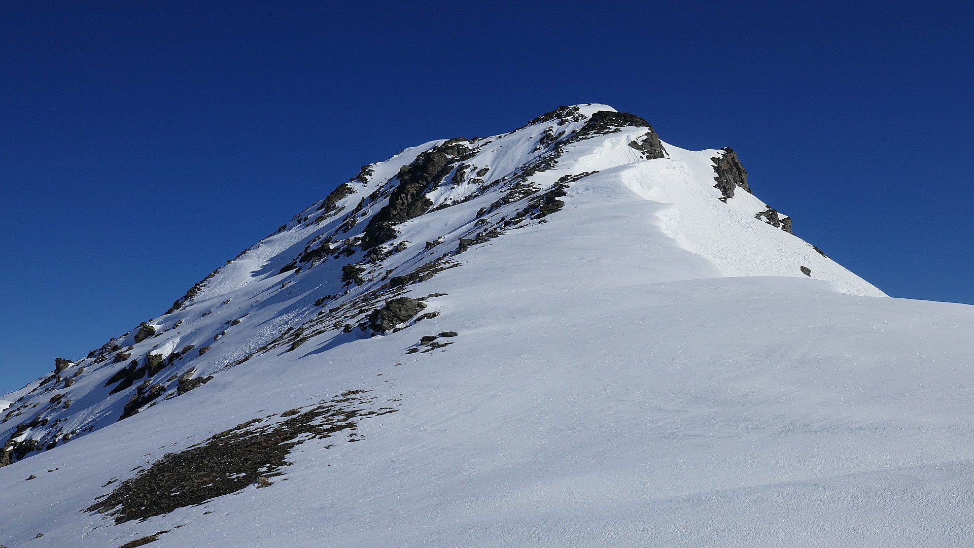 Arête S de la Pointe de la Sandonière depuis le col des Marches