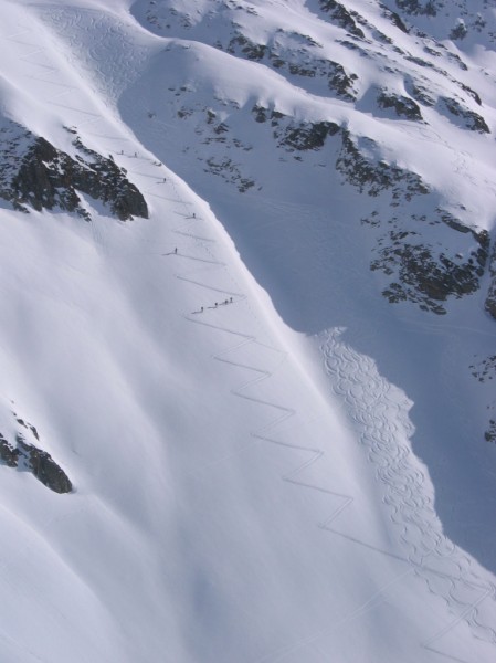 Montée vers Belle Etoile : Une quarantaine de conversions pour cette portion de combe !