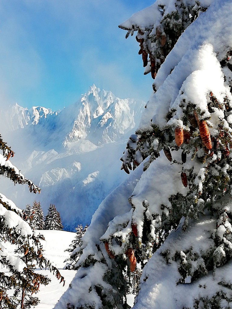 L'aiguille du midi plâtrée 