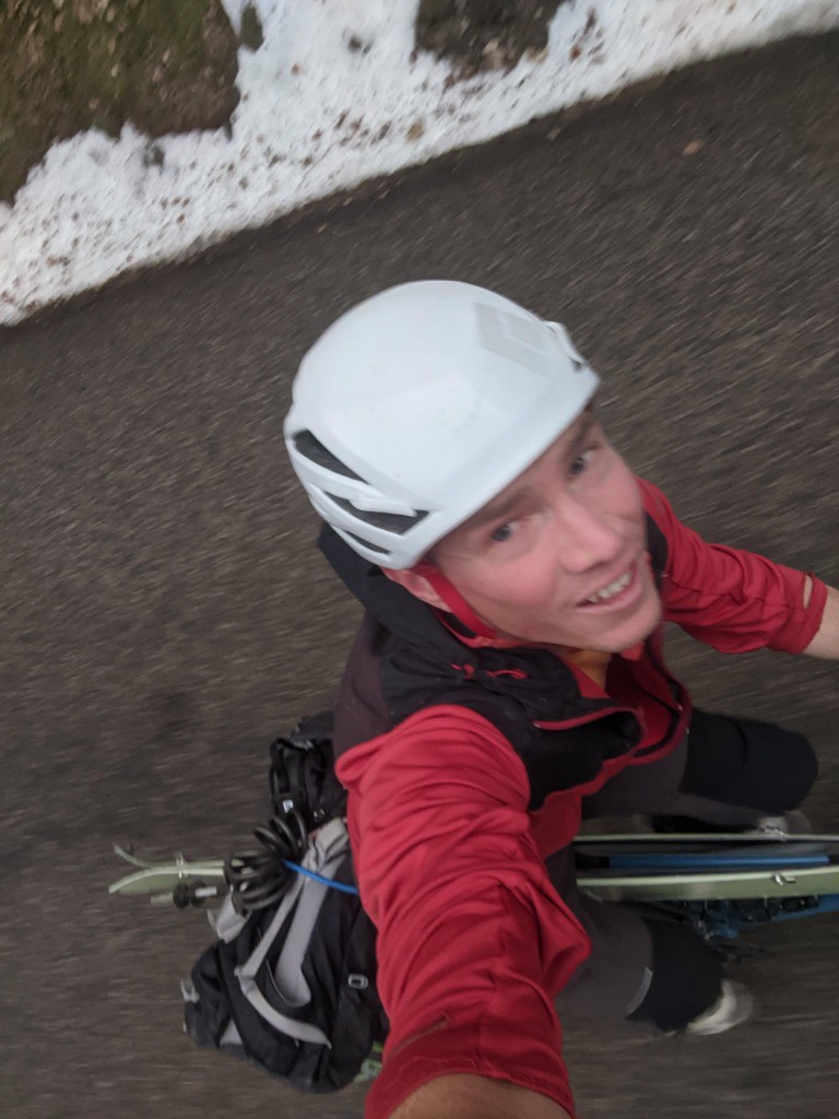 Selfie vélo ski :-)