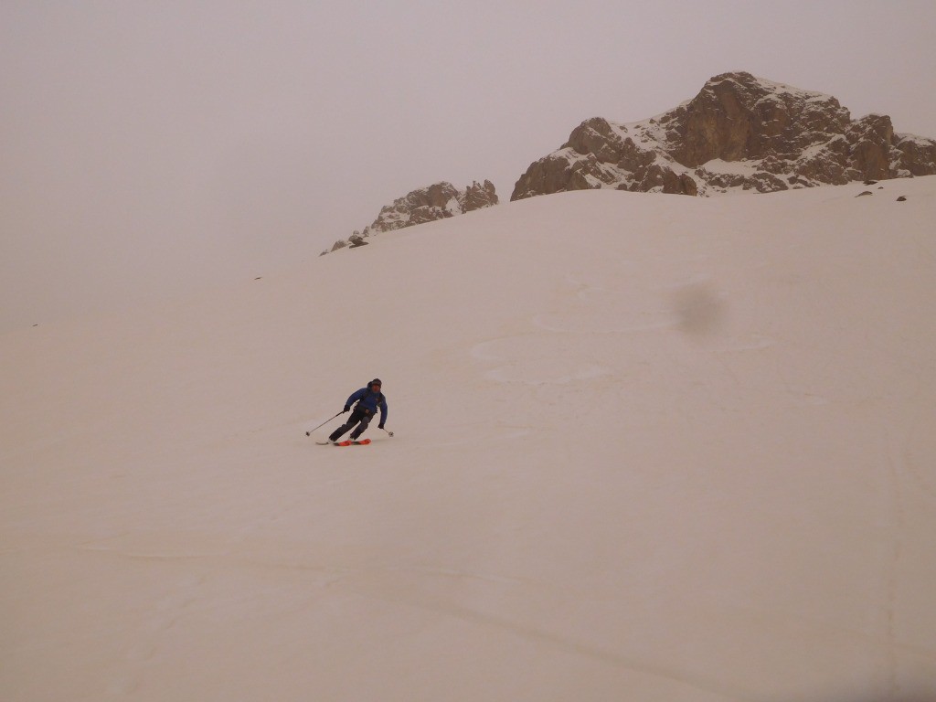 Ski technique dans la croûte