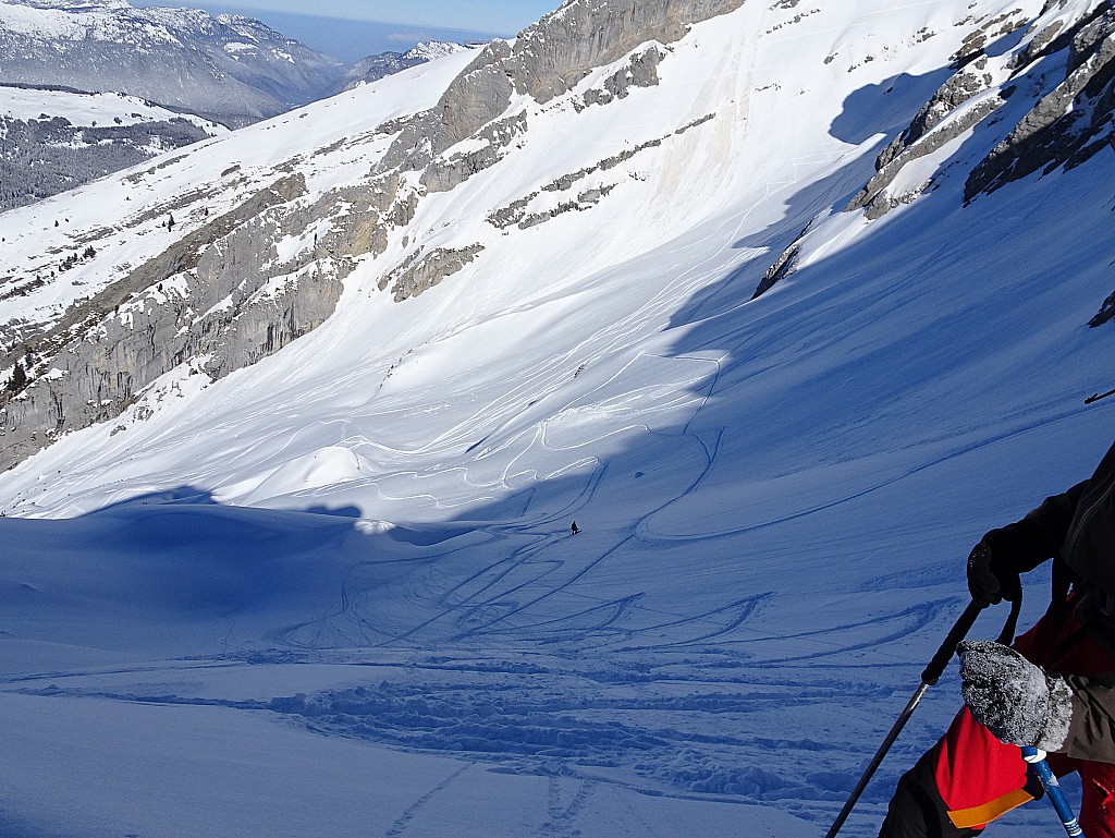 Haut de la descente.