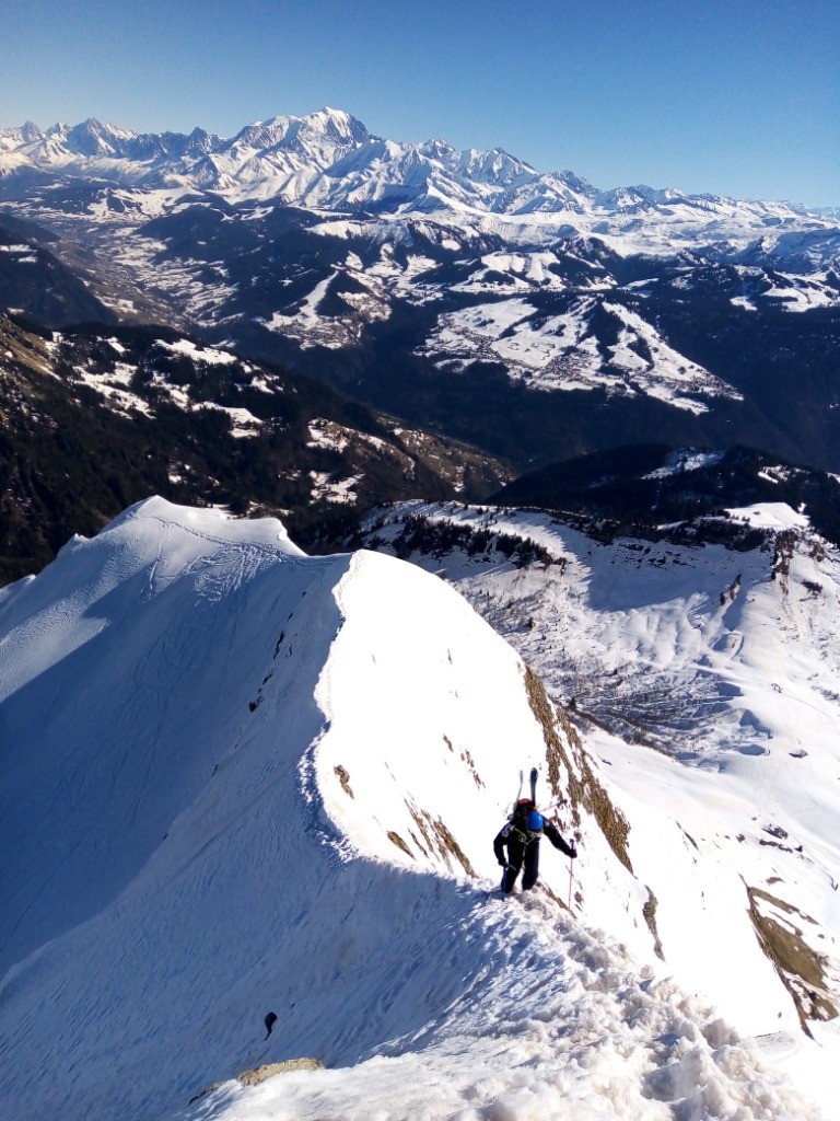 Arête et Mont-Blanc