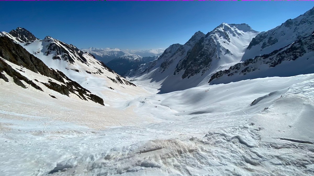 Y'a plus qu'à descendre, neige transfo bien pourrie.