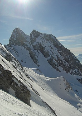 Couloir Combas : La trace est faite.