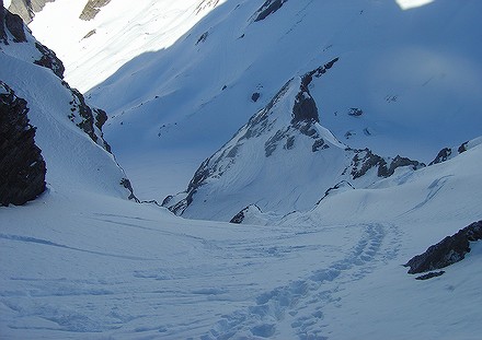 Couloir Combas : Ca monte facile avec cette trace