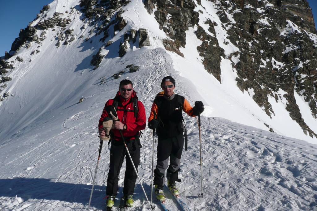 La Selle du Puy Gris : Après une journée de solitude rencontre avec Jeff le skitourien