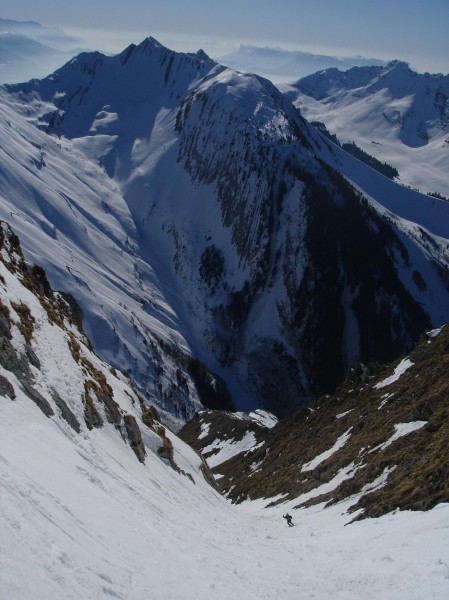 Couloir SO : Plus bas (photo François)