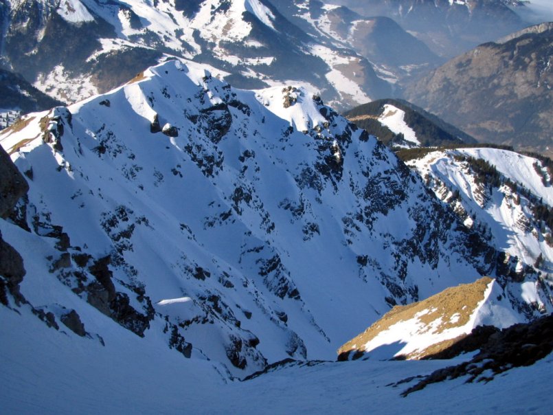 couloir du Pertuis : au milieu du couloir