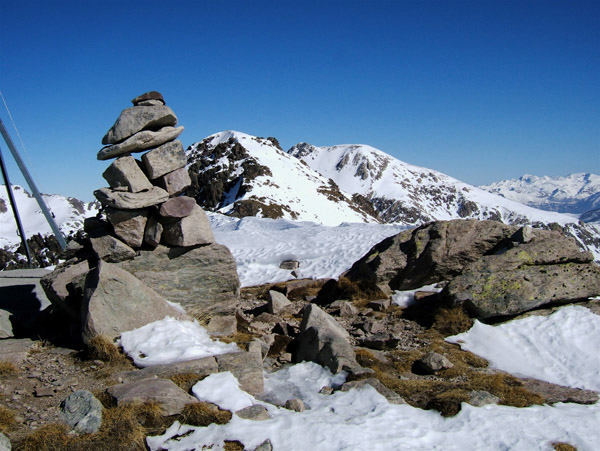 Cime du Diable : Du Capelet Sup. la cime du Diable et le Mt Bégo.